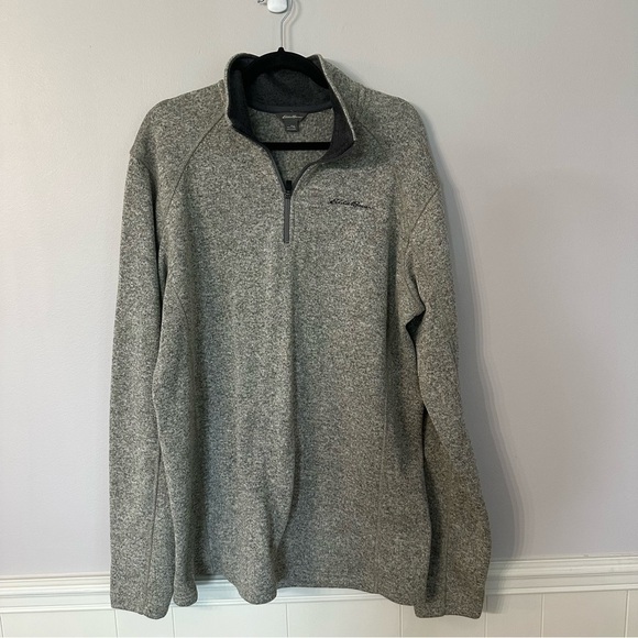 Eddie Bauer Men’s Long Sleeve Polyester 1/4 Zip Pullover Sz TXL GUC - Picture 2 of 8